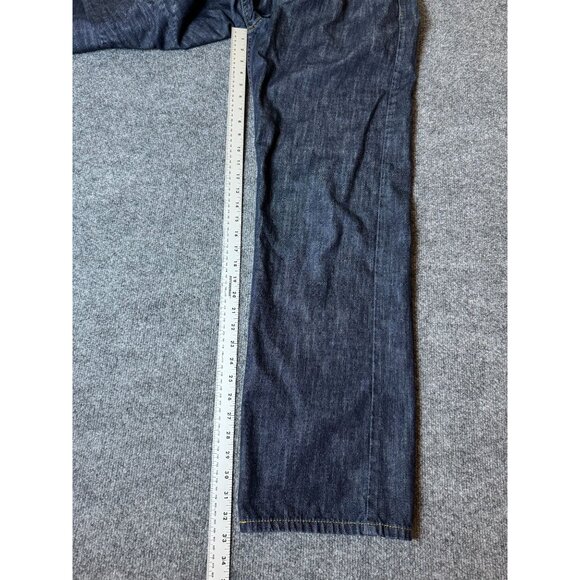 Levi's Jeans Mens 36x33* Blue 569 Loose Straight American Dark‎ Wash Denim - Picture 8 of 12